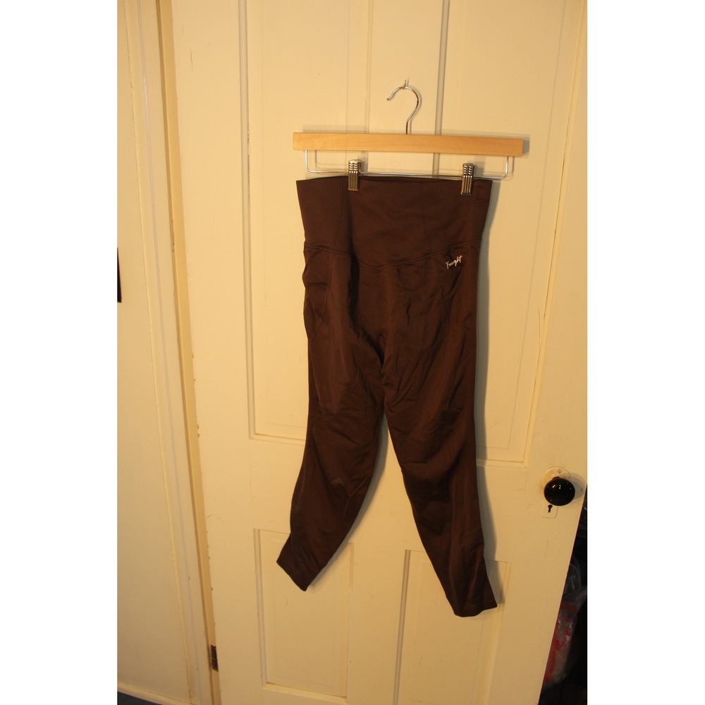 Fresought High Waisted‎ Seamless Leggings Brown Women's Size L